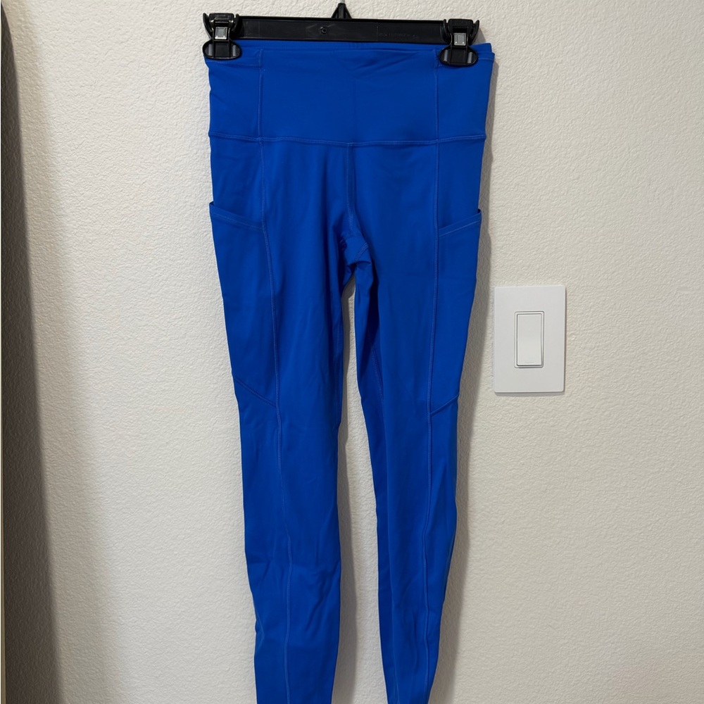 Lululemon Blue High-Waisted 7/8 Leggings